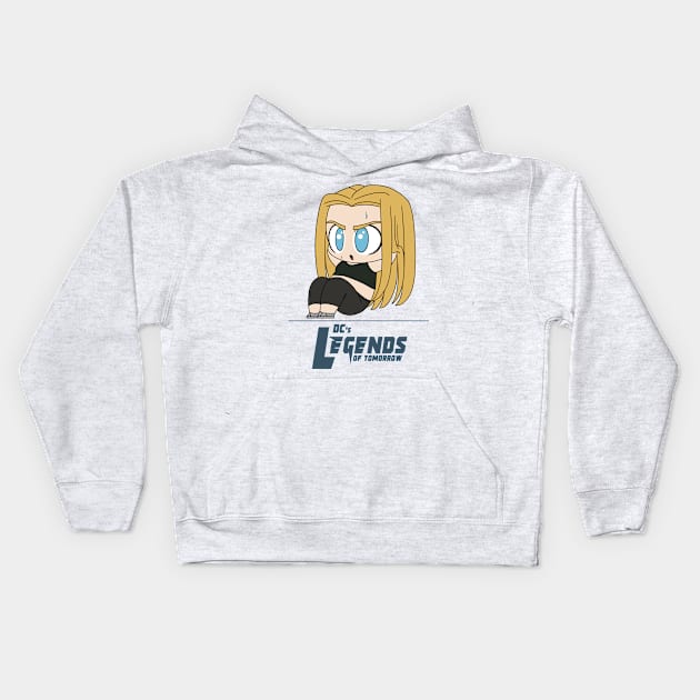 Sara Lance doing Crunches Kids Hoodie by RotemChan